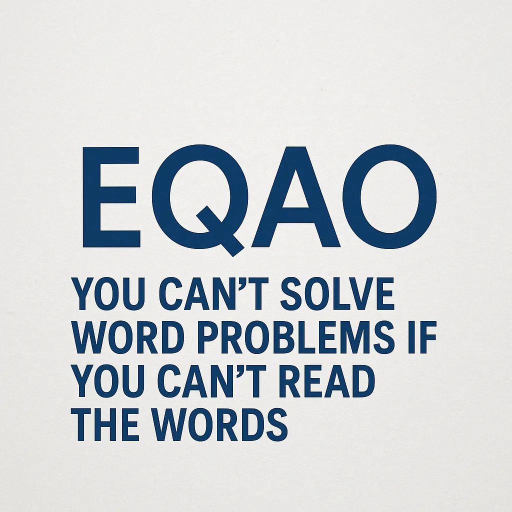 You Can’t Solve Word Problems If You Can’t Read the Words